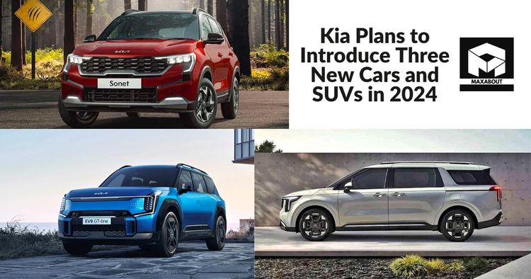 Kia Plans to Introduce Three New Cars and SUVs in 2024