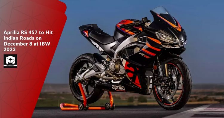 Aprilia RS 457 to Hit Indian Roads on December 8 at IBW 2023