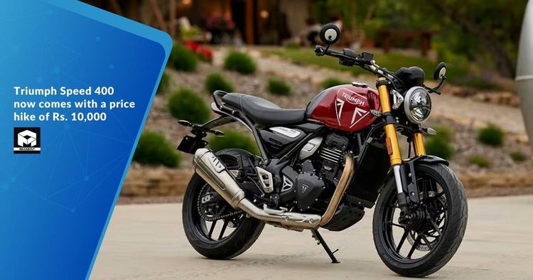 Triumph Speed 400 now comes with a price hike of Rs. 10,000