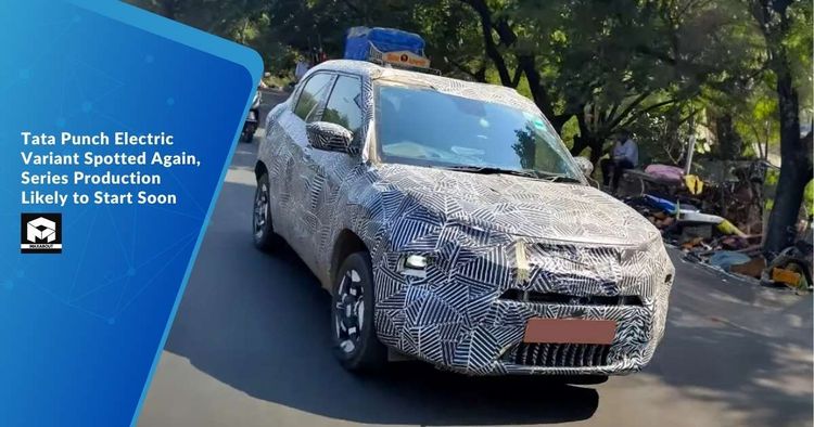 Tata Punch Electric Variant Spotted Again, Series Production Likely to Start Soon