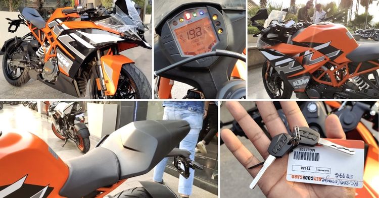 ktm rc 200 electronic orange