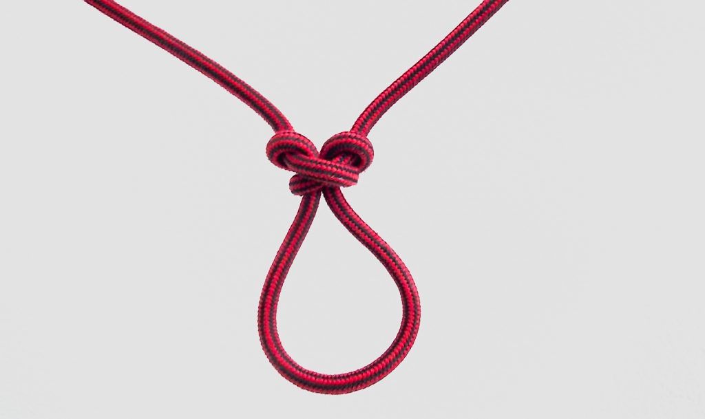Butterfly knot for basic mountaineering