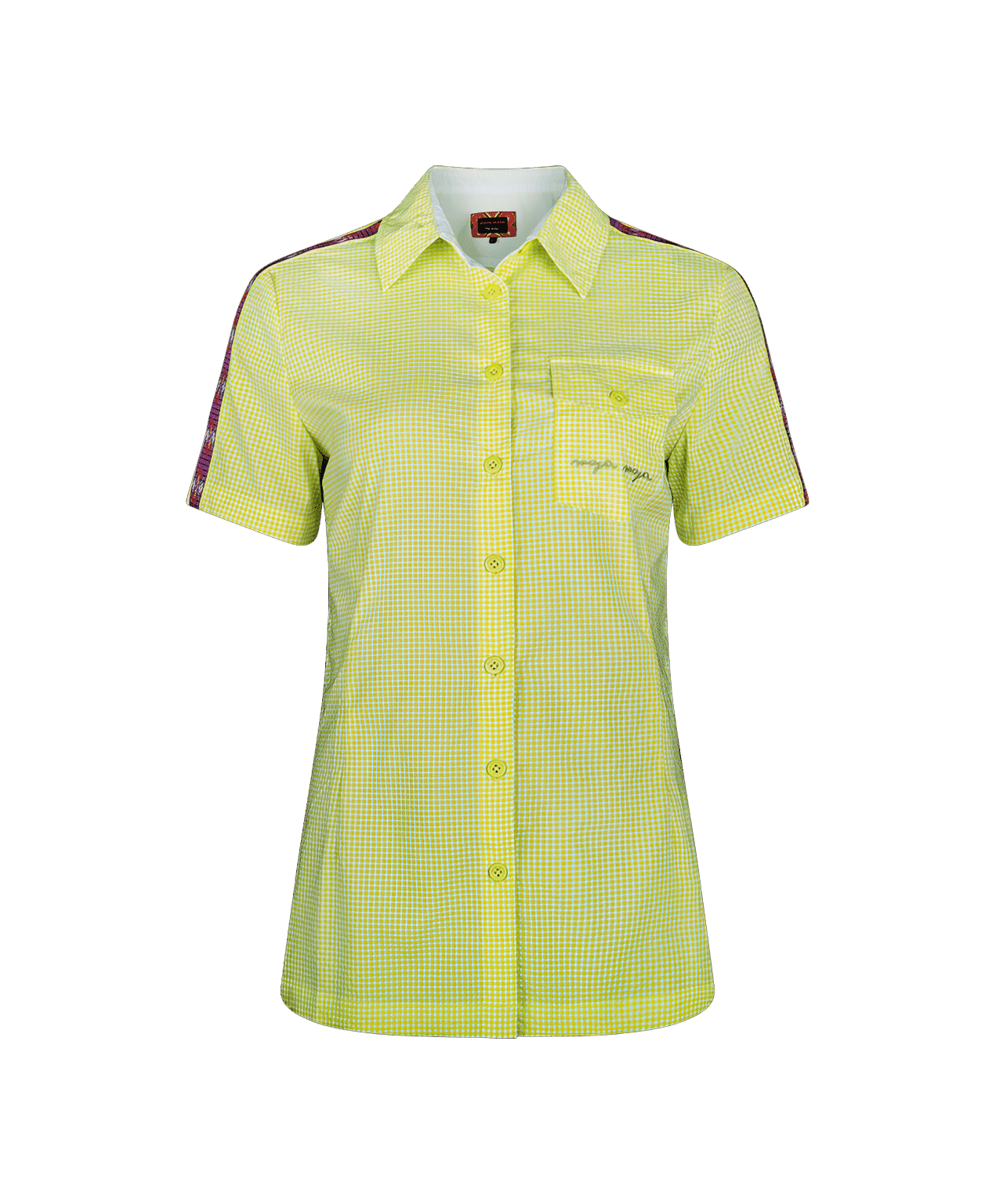 Danaa shirt yellow for hiking from MAYA MAYA is breathable and light for women for a summer hike.