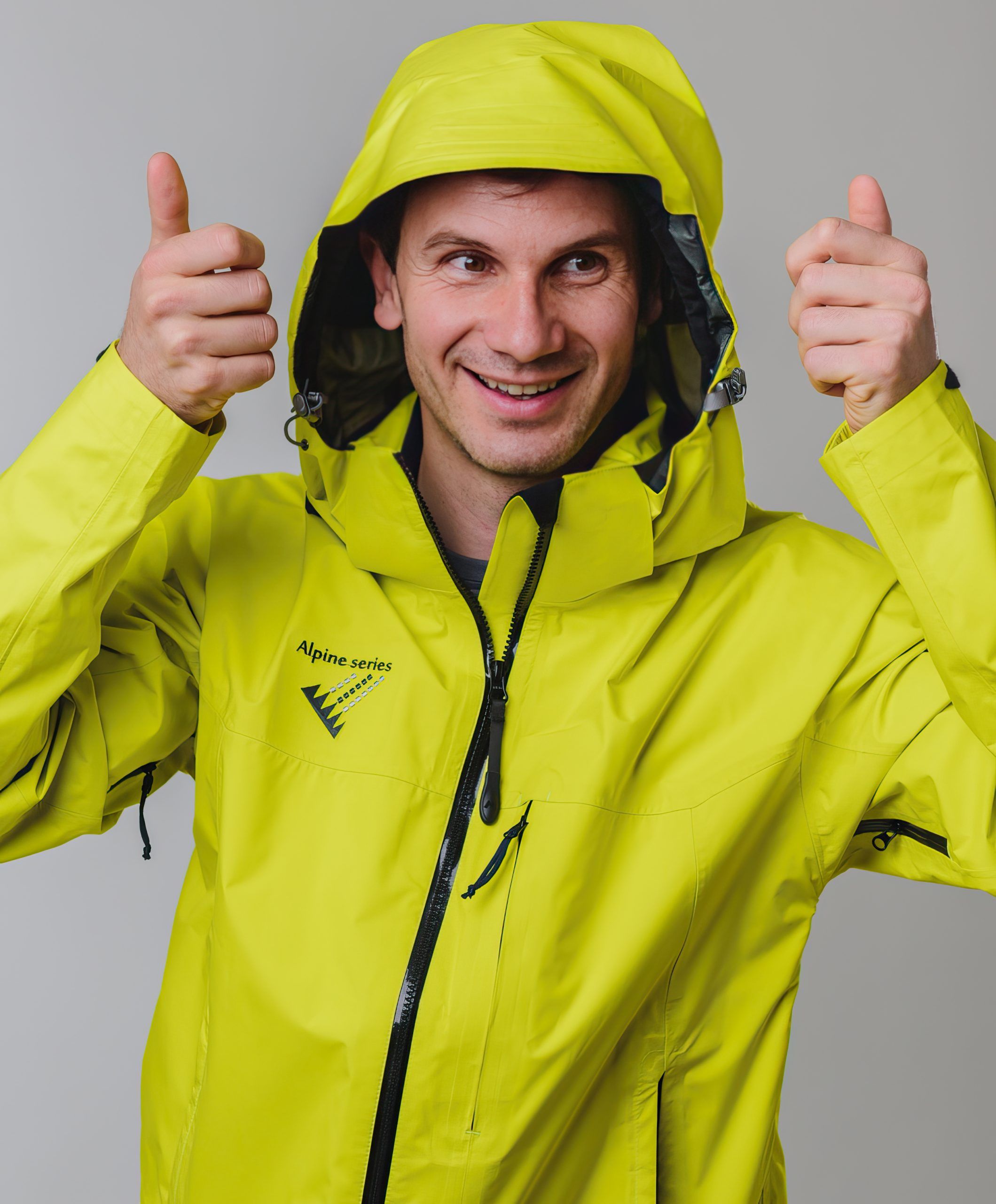 Ikal jacket hardshell yellow from MAYA MAYA is designed for extreme weather conditions for men in the outdoors