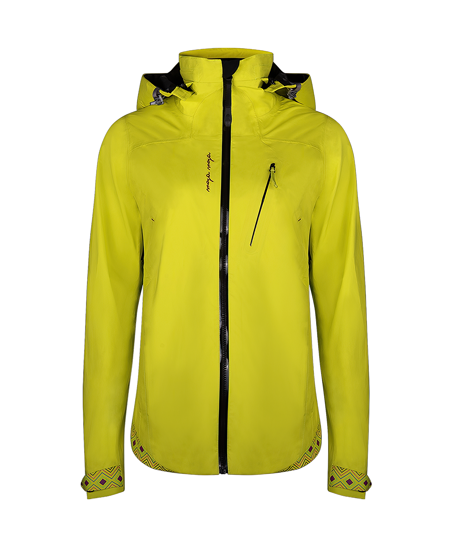 Inda jacket yellow from MAYA MAYA is a hardshell extreme weather jacket for women