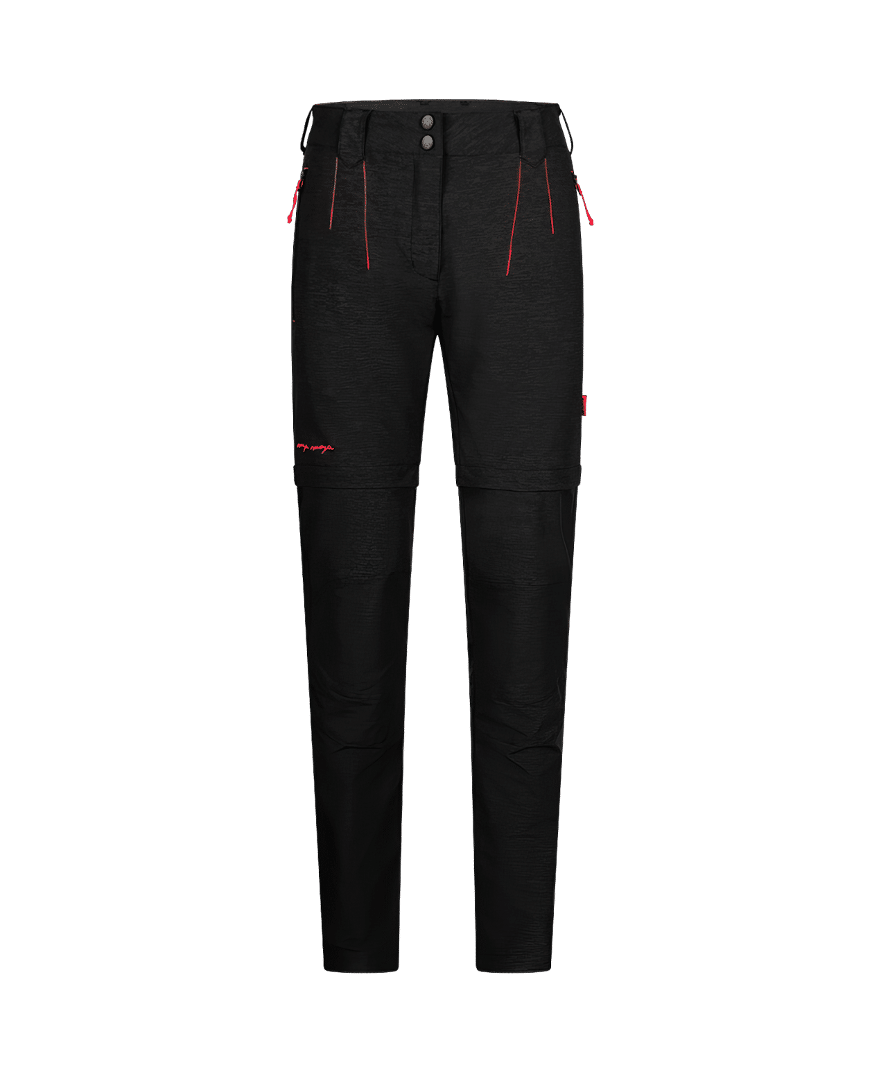 Inda pants black from MAYA MAYA are women's hiking and trekking zip-off pants