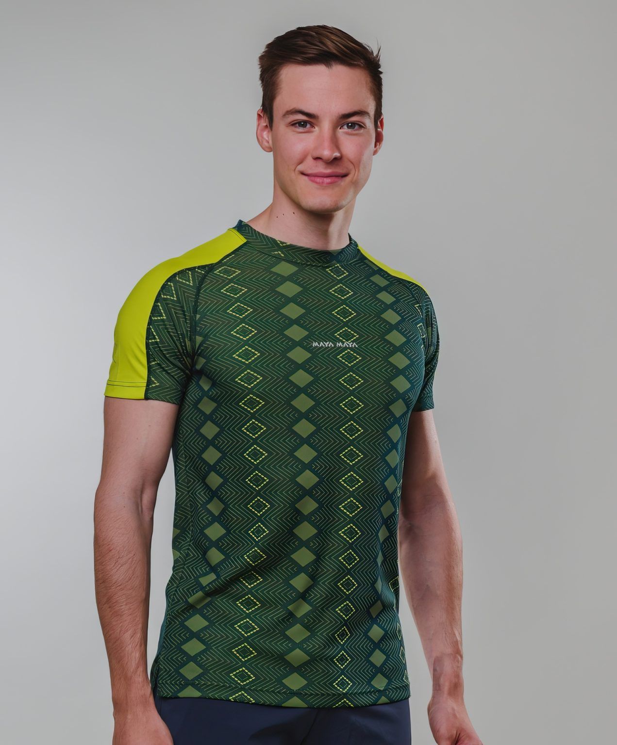 FastDrying Masawa shirt green for men from MAYA MAYA for running and outdoor activities
