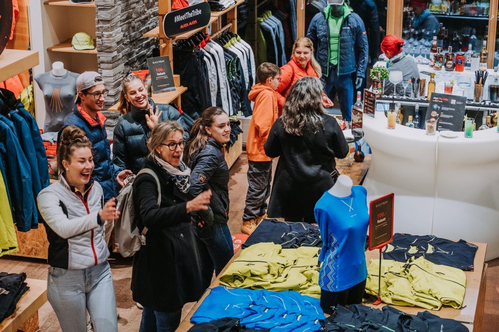 People at the Meet the tribe event in Landquart, Switzerland.