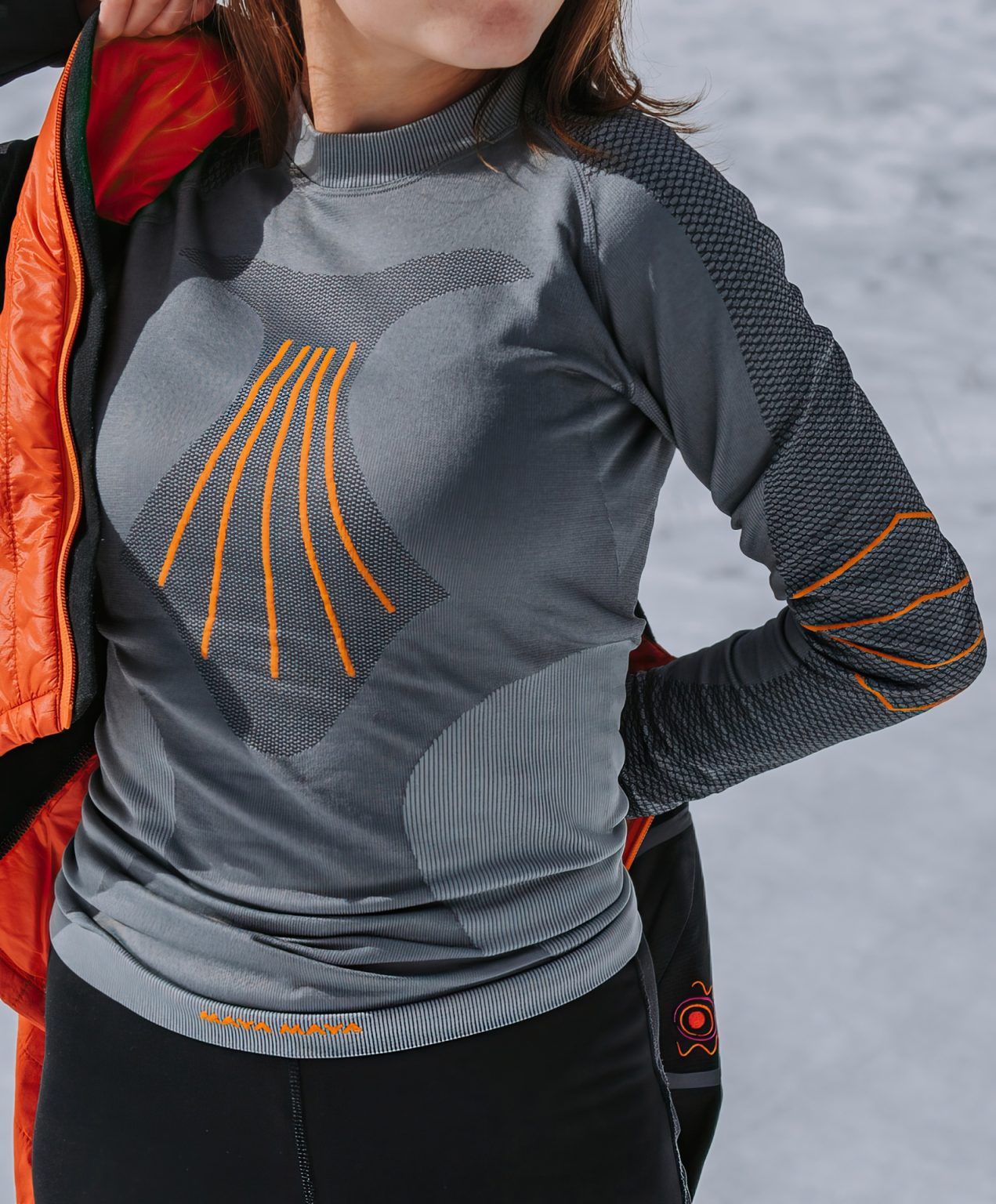 Sway shirt is long sleeve functional underwear from MAYA MAYA for women for outdoor activities