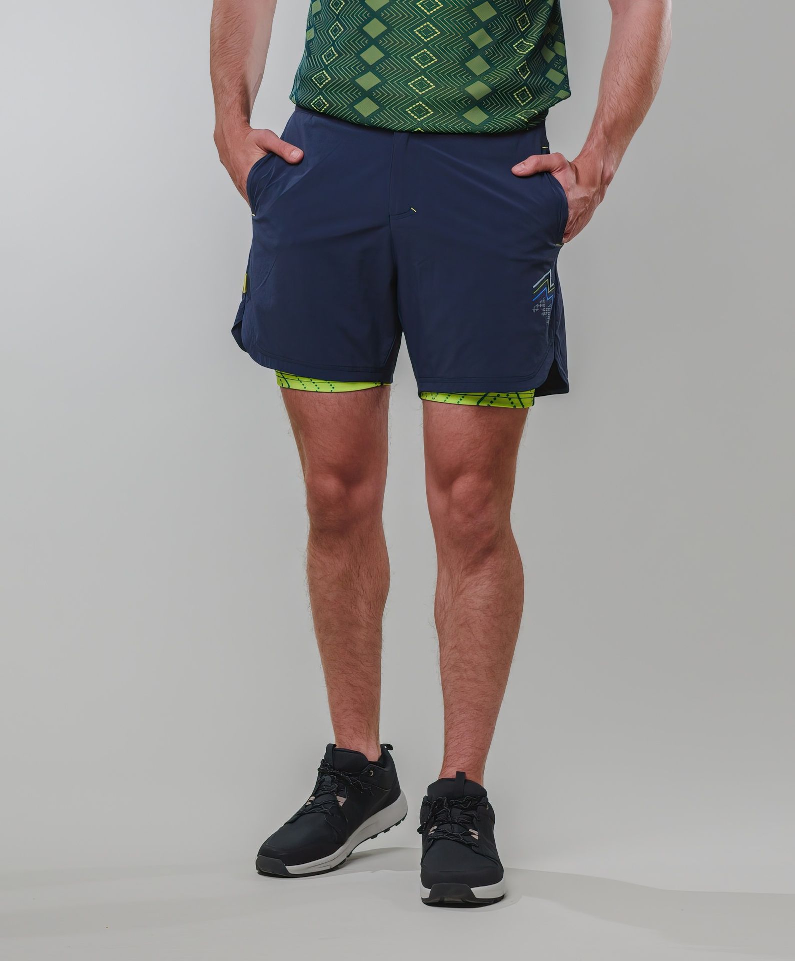 Yooko shorts blue from MAYA MAYA are men's workout and running light shorts