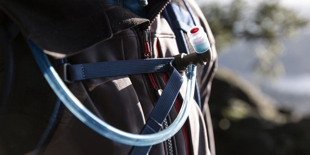 A water bladder for drinking on the go.