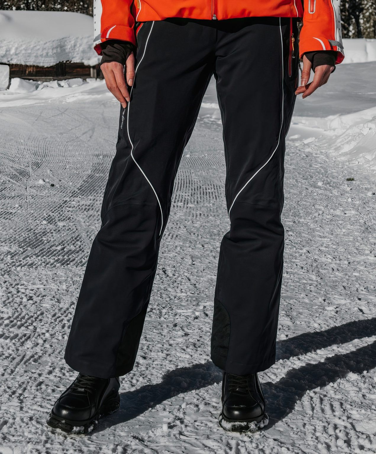 Nalini pants black from MAYA MAYA are designer ski pants for women