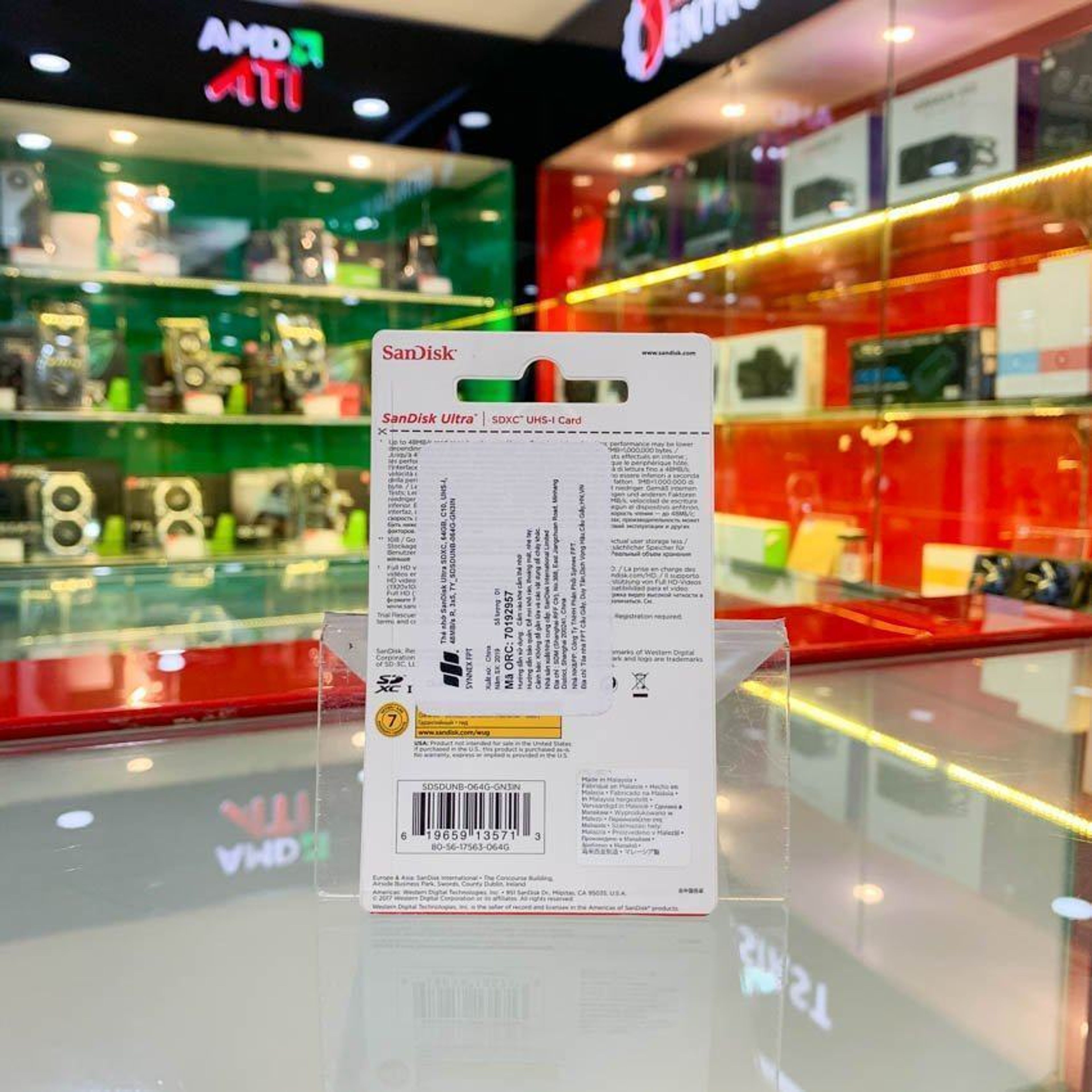 Thẻ nhớ SanDisk 16GB microSD Ultra Class 10