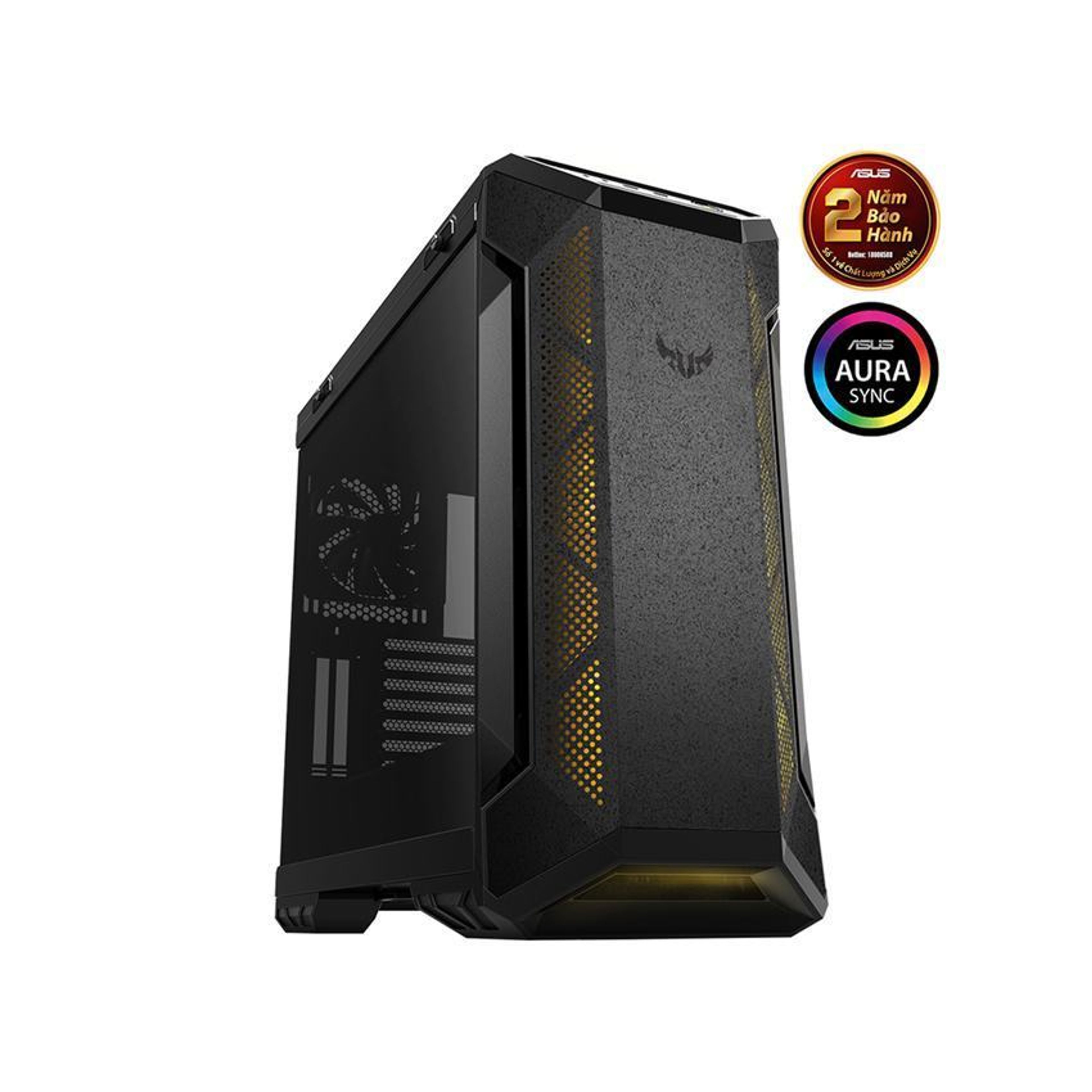 Vỏ Case Asus TUF Gaming GT501VC - Tempered Glass (Mid Tower/Màu Đen) 1