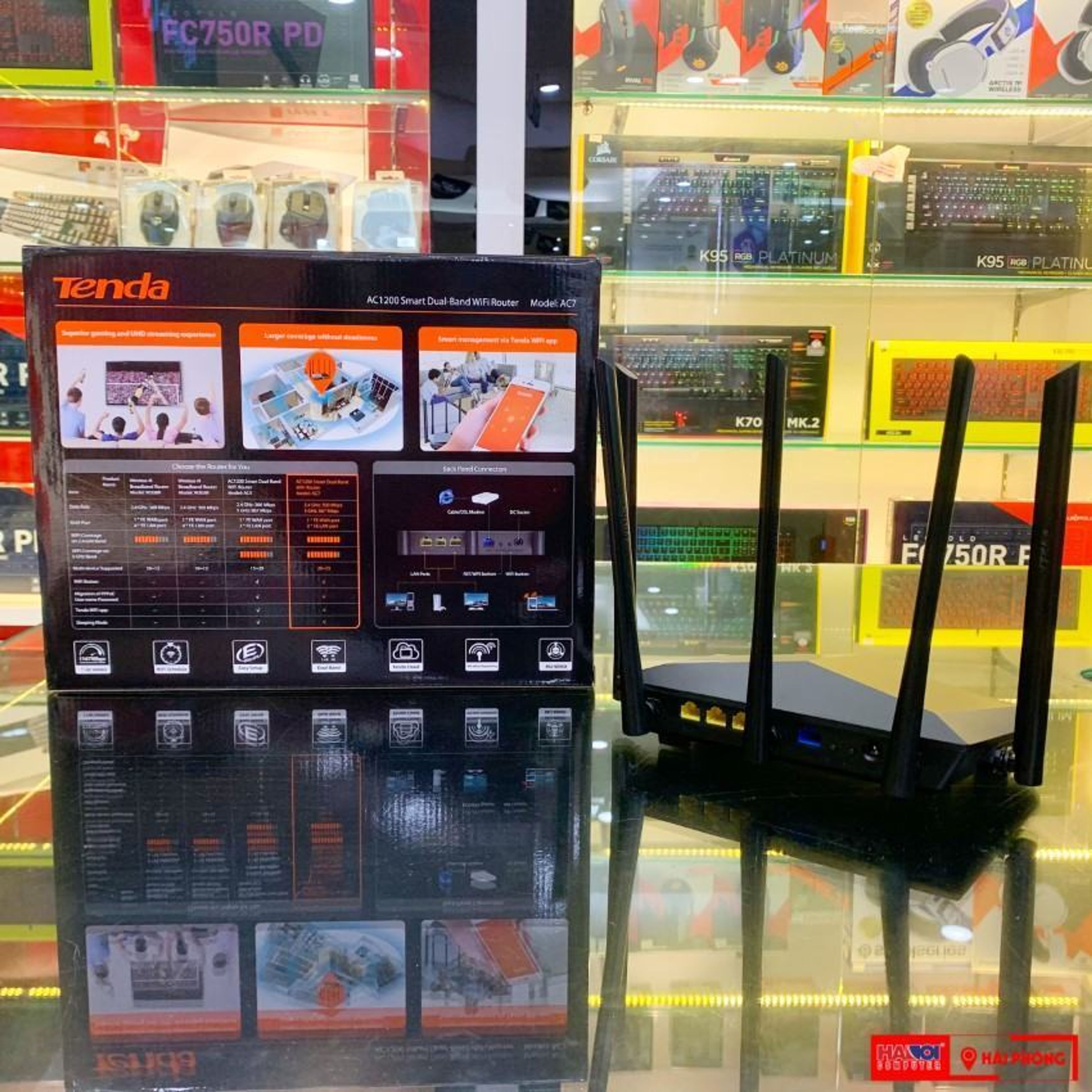 Bộ phát wifi Tenda AC7 8