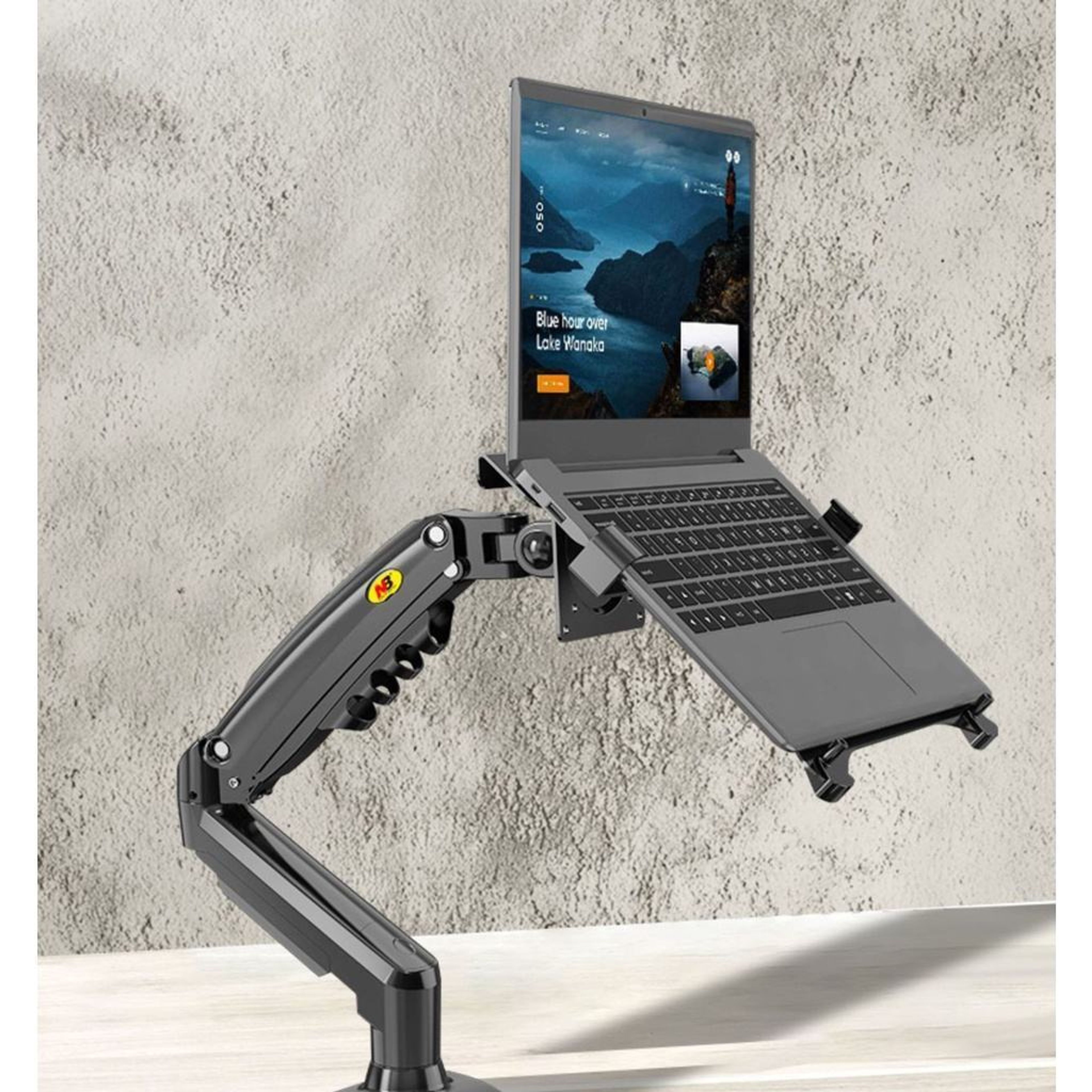 Combo Giá Treo Màn Hình NB F80 - Kẹp Laptop NB FP2
