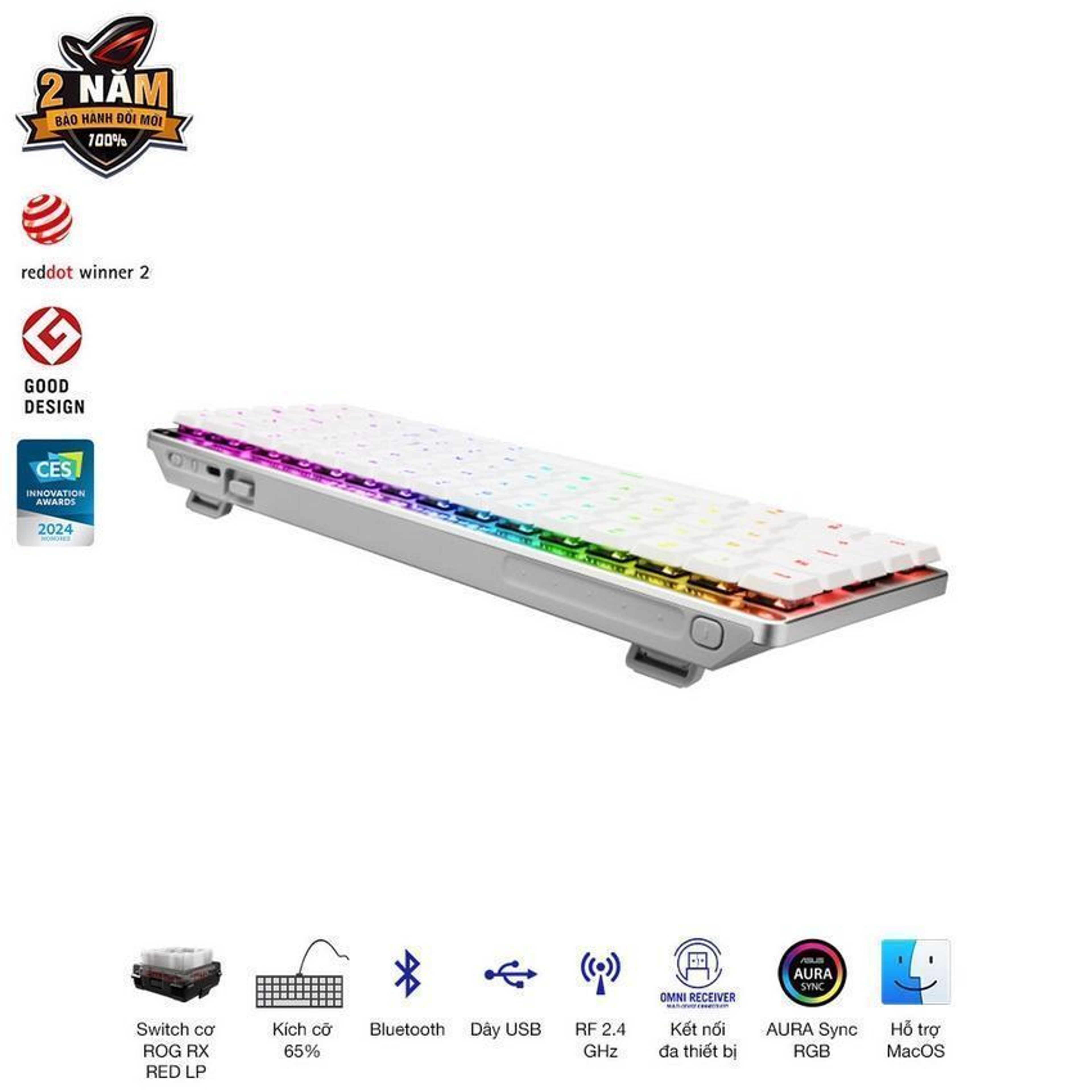 Bàn phím Gaming Asus ROG FALCHION RX LP RED _ 90MP03EC-BKUA10 5