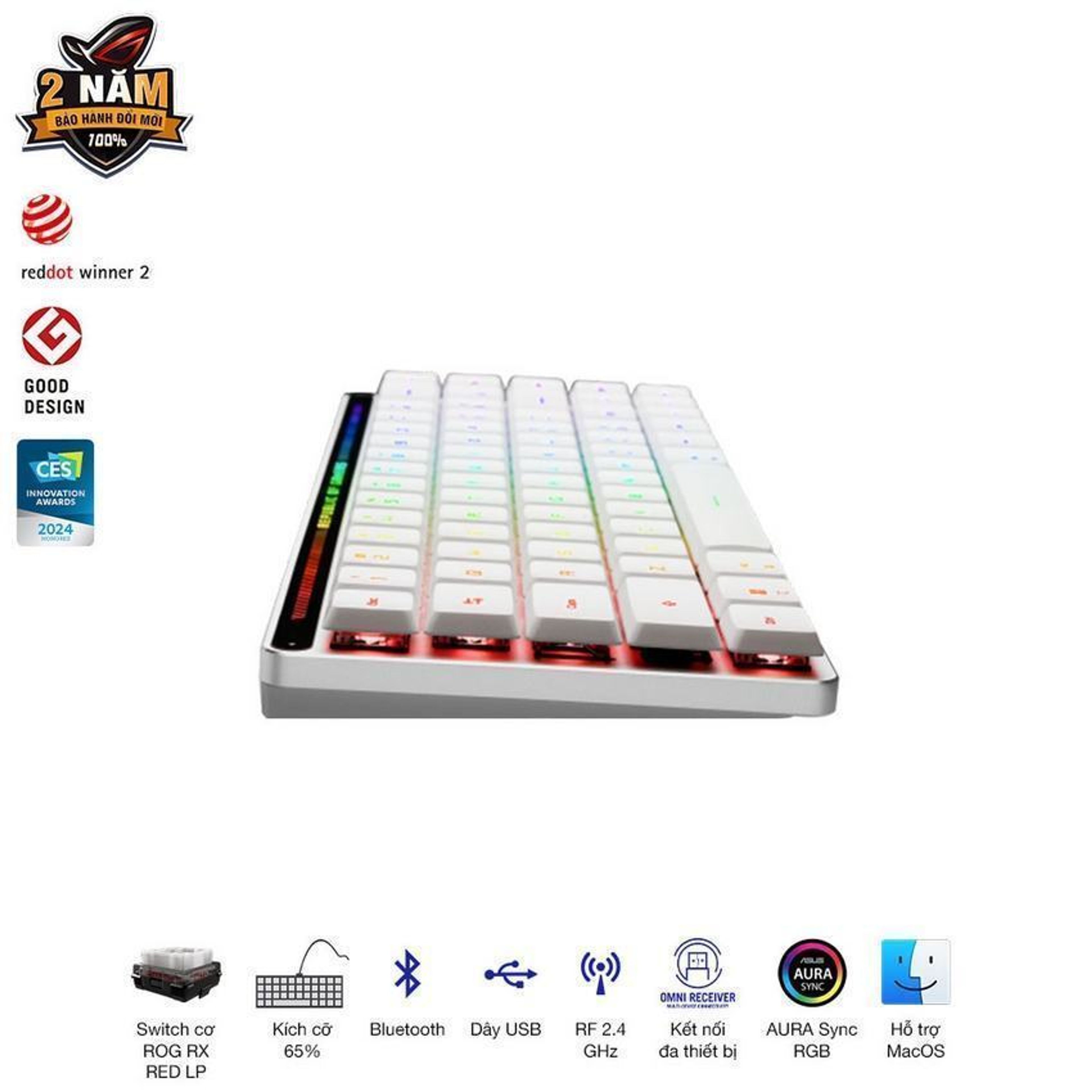 Bàn phím Gaming Asus ROG FALCHION RX LP RED _ 90MP03EC-BKUA10 7