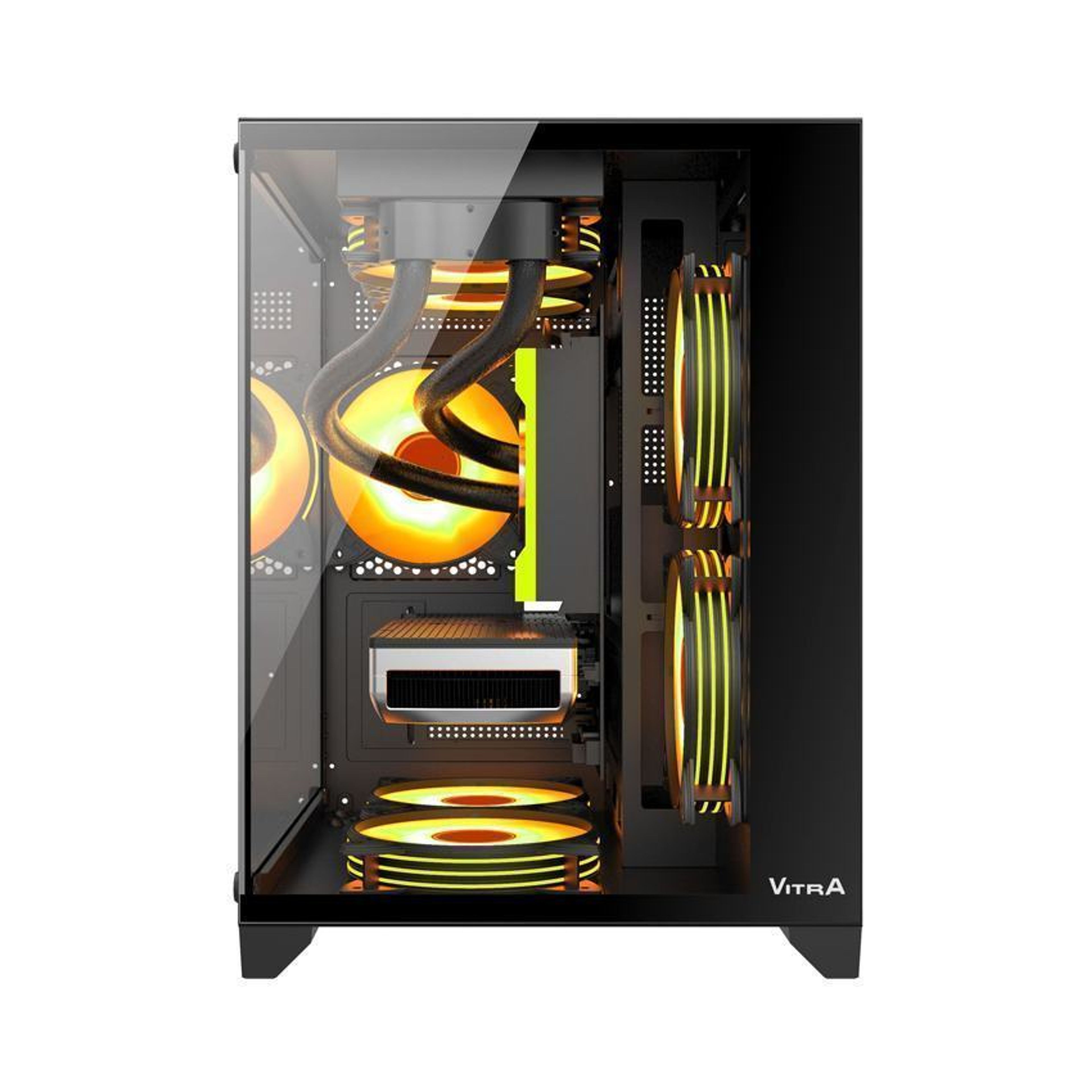 Vỏ Case VITRA CRYSTAL S1 LITE SE BLACK (MATX/Màu Đen/Rad 240)