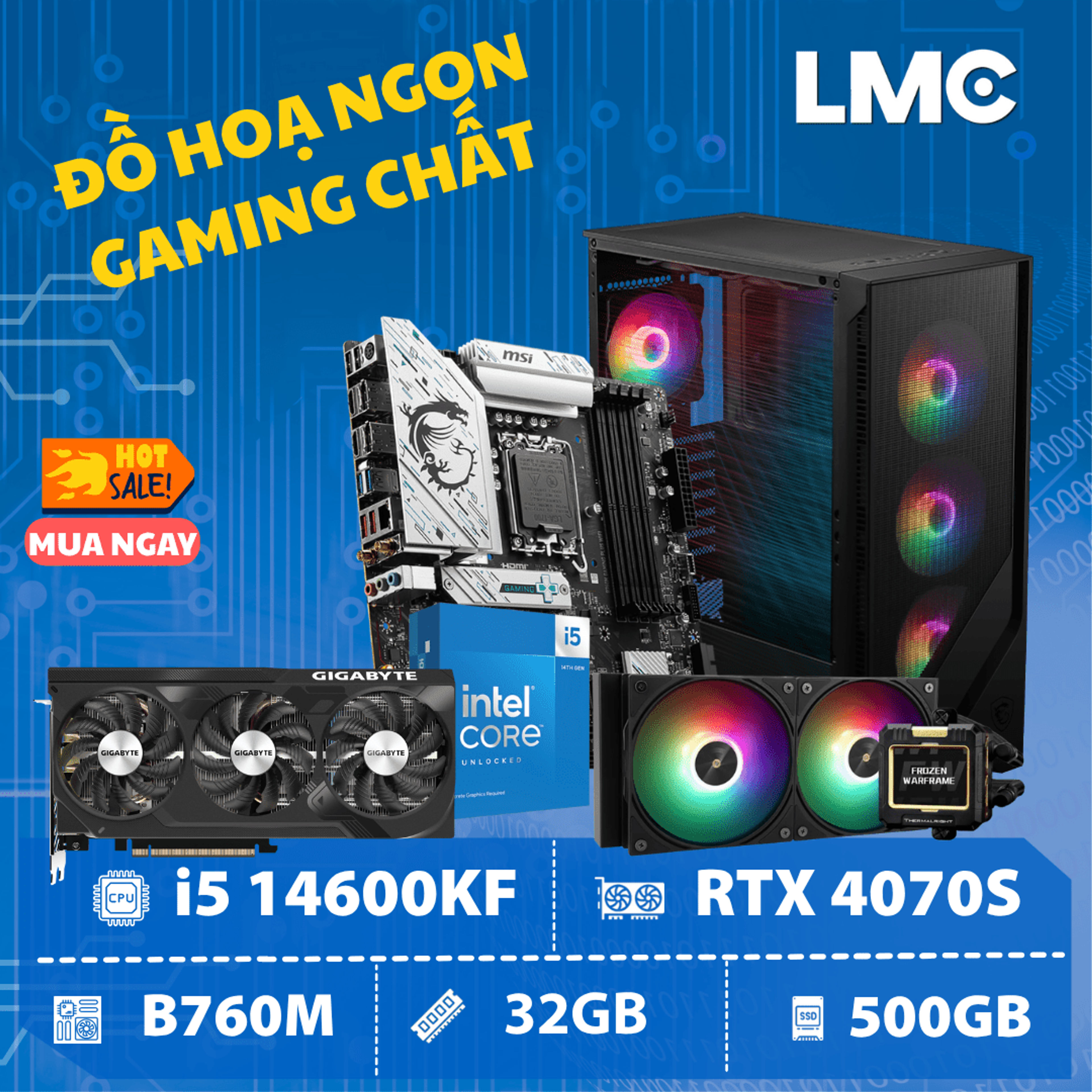 PC DIANA ARROW F - Core i5 14600KF / RTX 4070 Super 12GB