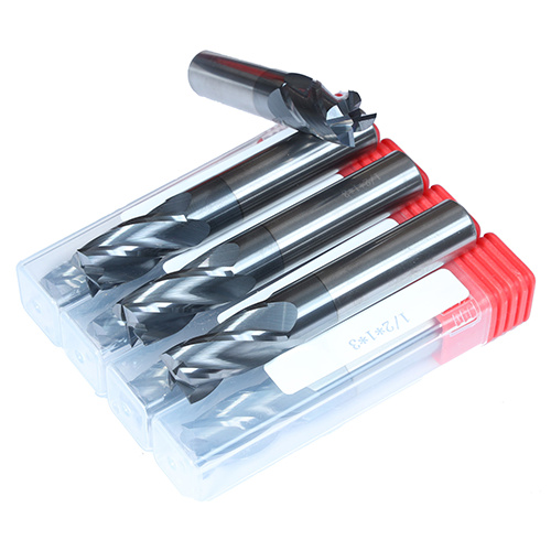 HRC 45 Carbide End Mill Helix Angle 30 degree AlTiN Coated