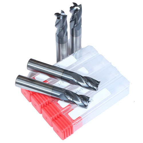 HRC 45 Carbide End Mill Helix Angle 30 degree AlTiN Coated