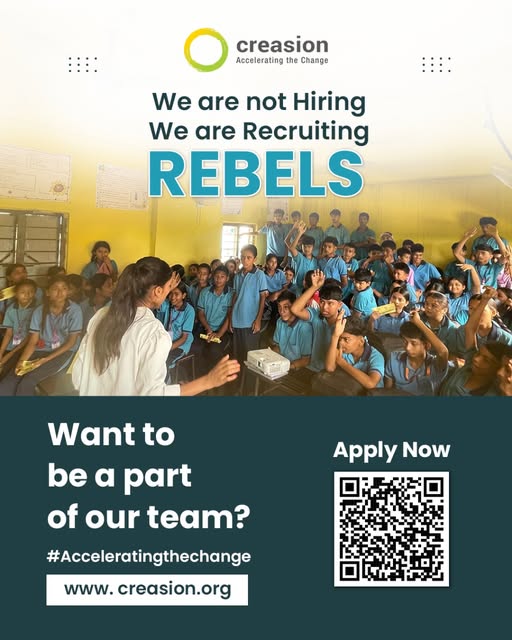 Accelerating the change with Creasion Nepal Logo