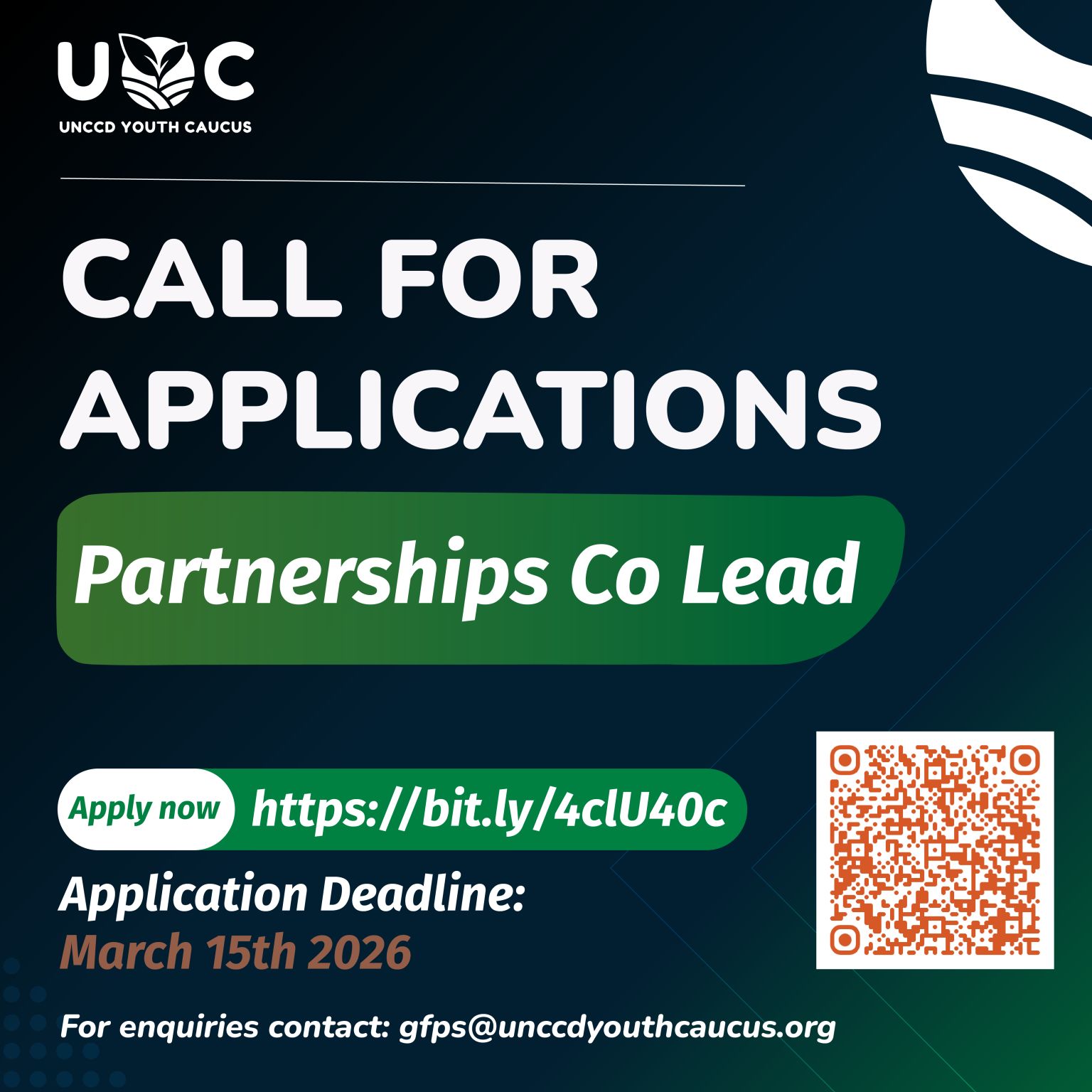Call for Applications: Partnerships Co-Lead