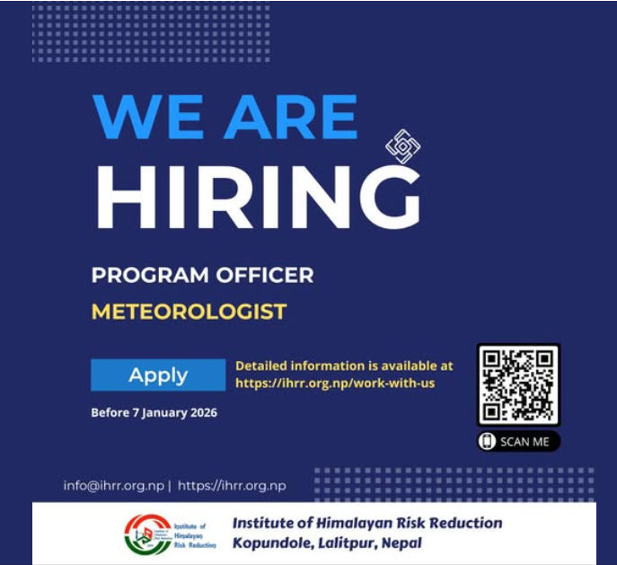 Vacancy for Program Officer [Meteorologist]