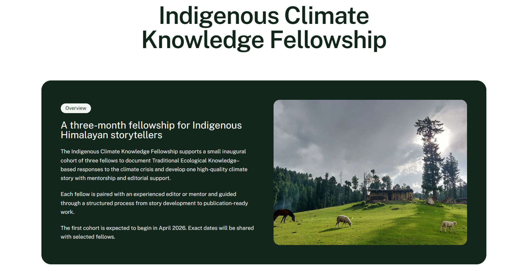 Indigenous Climate Knowledge Fellowship