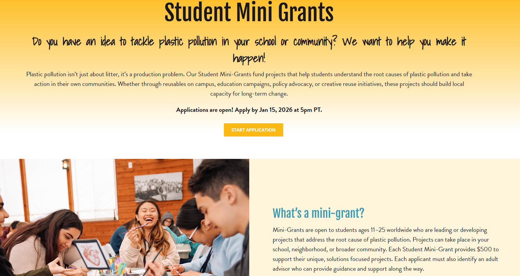 Student Mini Grants !