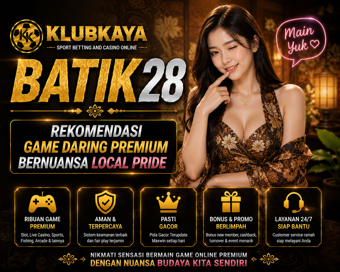 BATIK28 : Rekomendasi Game Daring Premium Bernuansa Local Pride