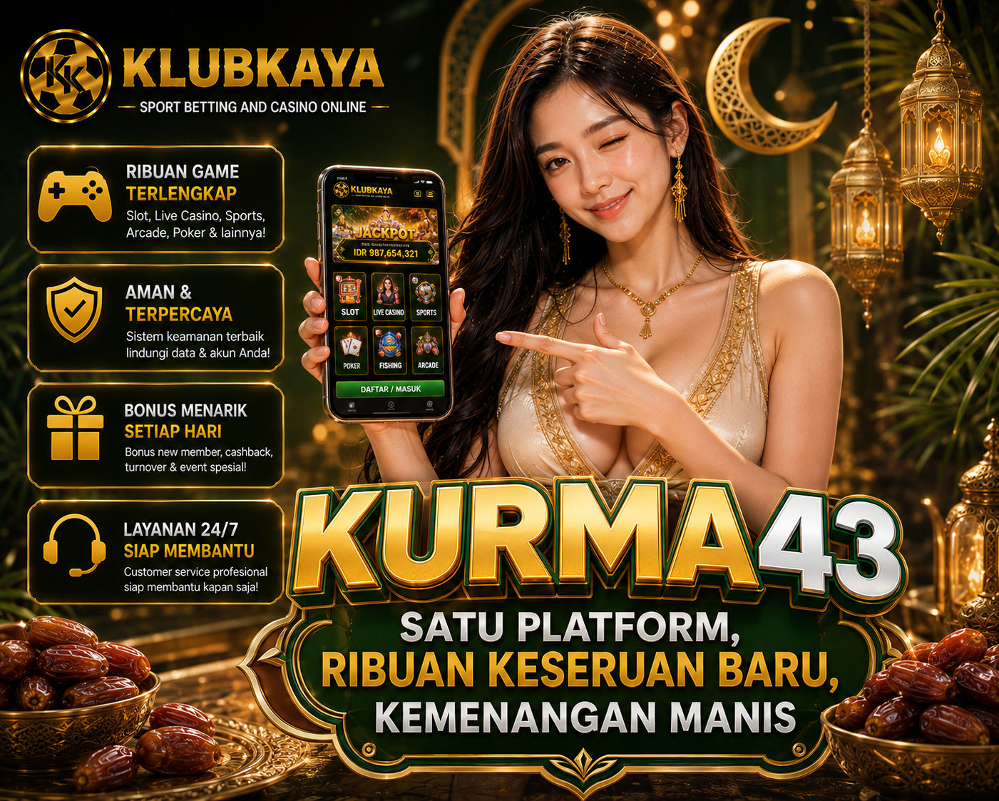 KURMA43 - Satu Platform, Ribuan Keseruan Baru, Kemenangan Manis