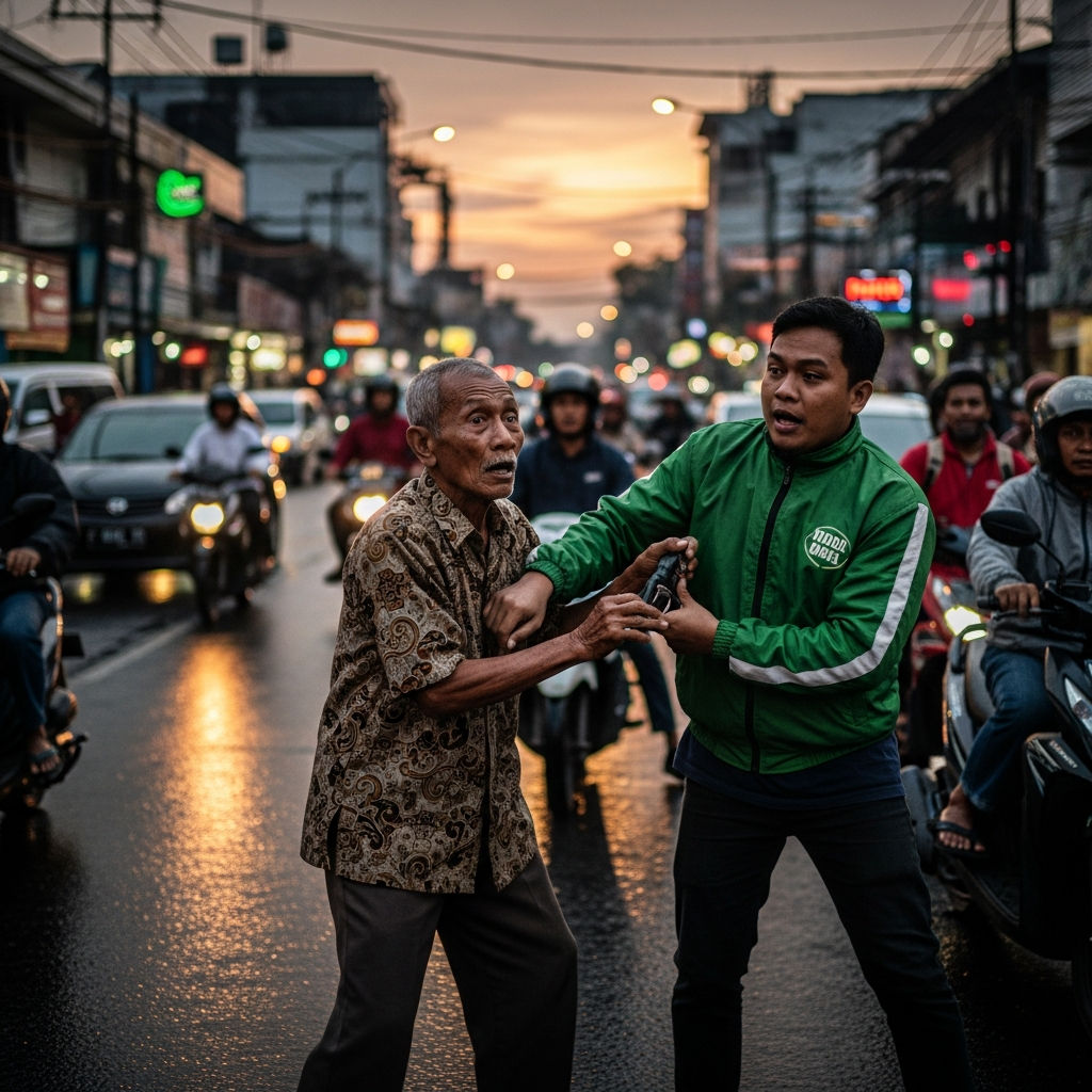 Bandung Geger! Menguak Modus Jaket Ojol: Aksi Heroik Lansia Melawan Penipu Berakhir Mengerikan