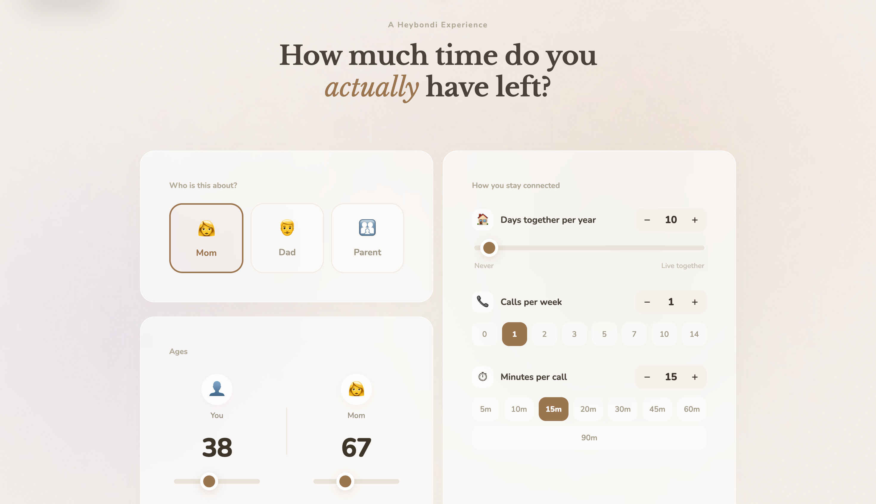How Many Moments Are Left With Your Parents?