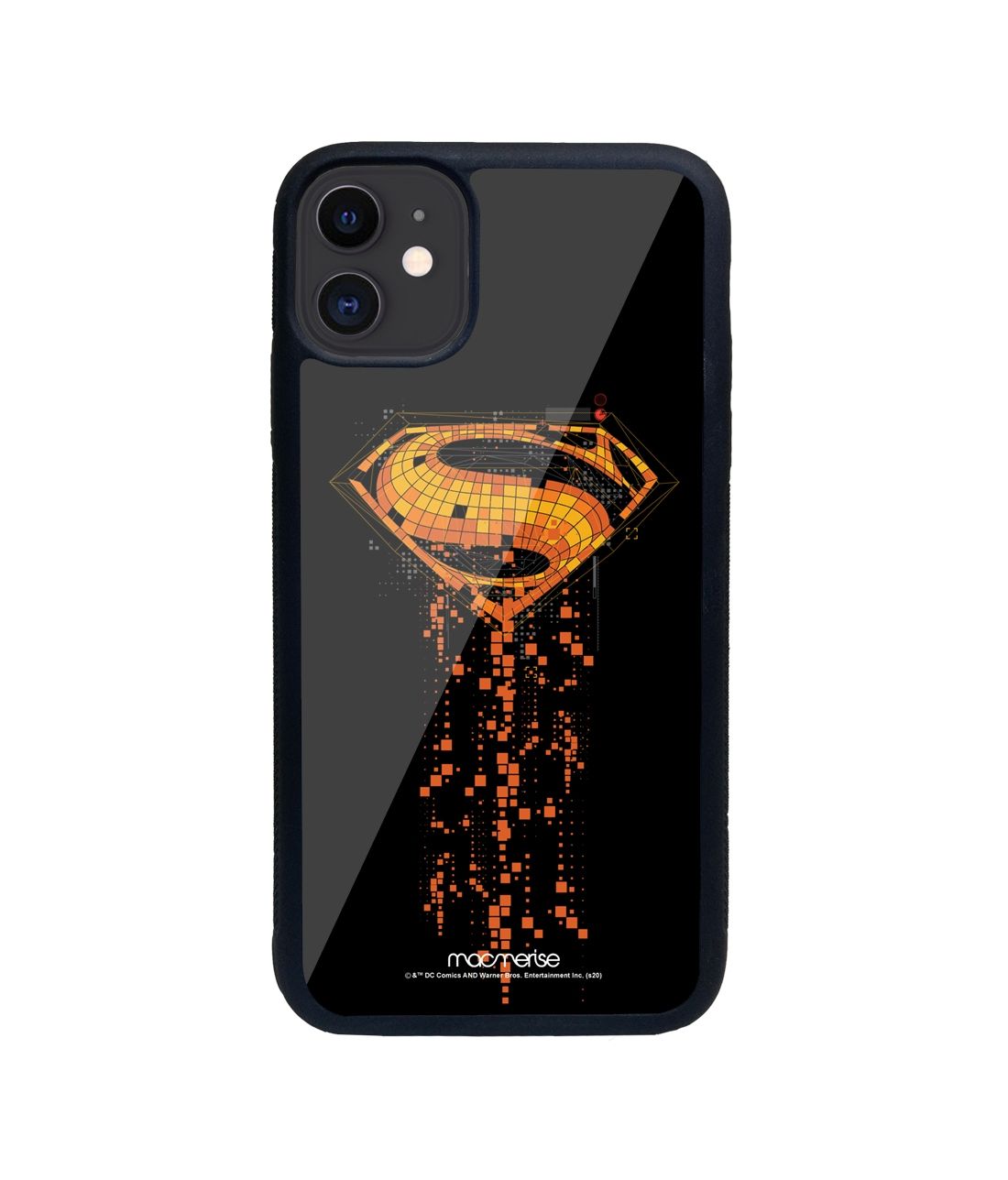 Superman Mosaic - Glass Phone Case for iPhone 11