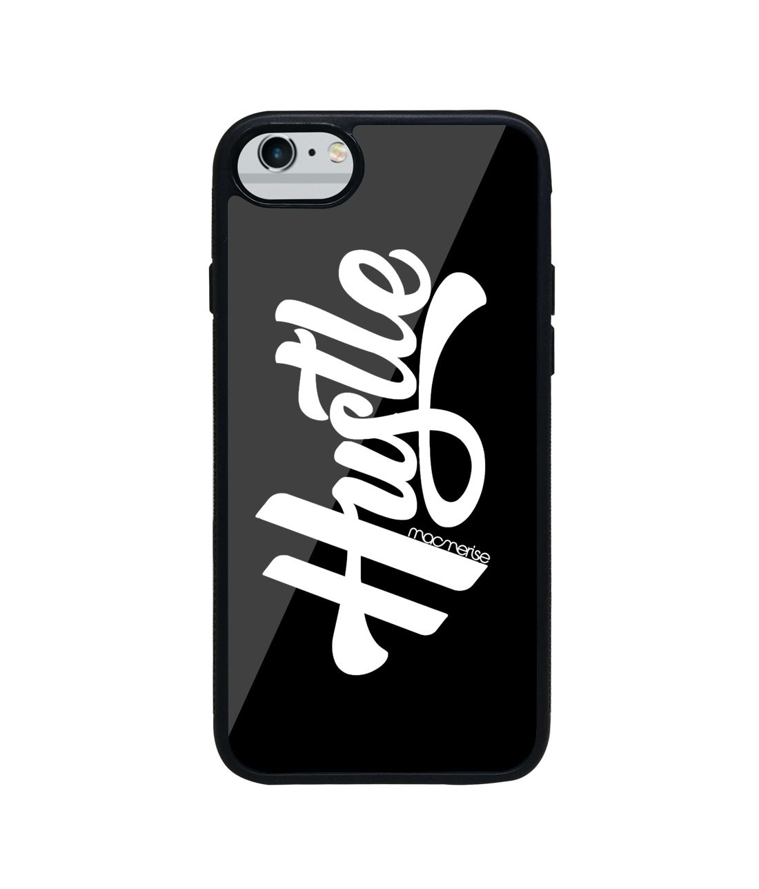 Hustle Black - Glass Phone Case for iPhone 6S