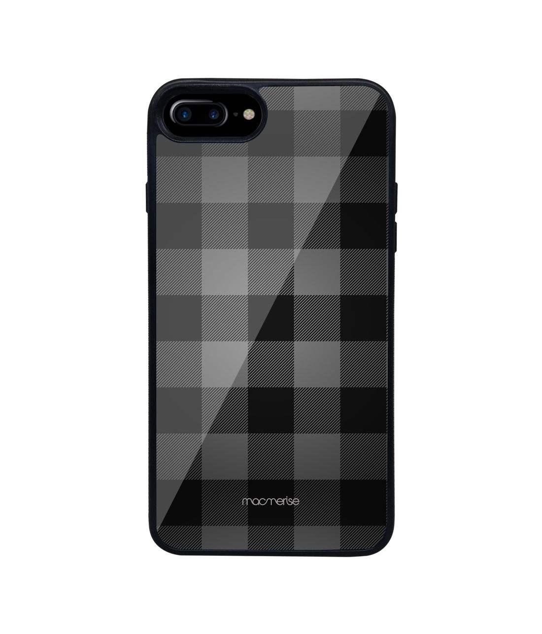 Checkmate Black - Glass Phone Case for iPhone 7 Plus