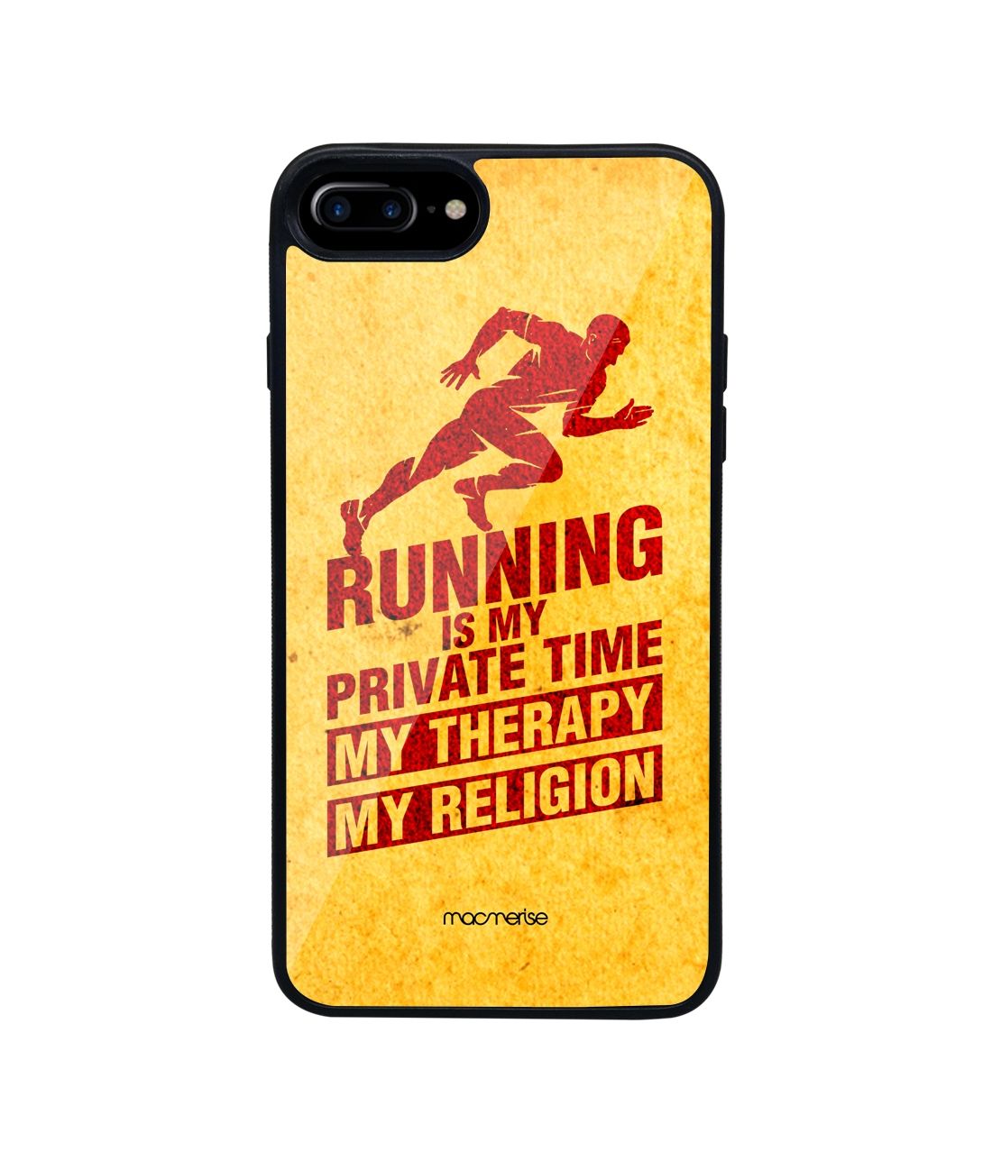 Religion Of Running - Glass Phone Case for iPhone 7 Plus