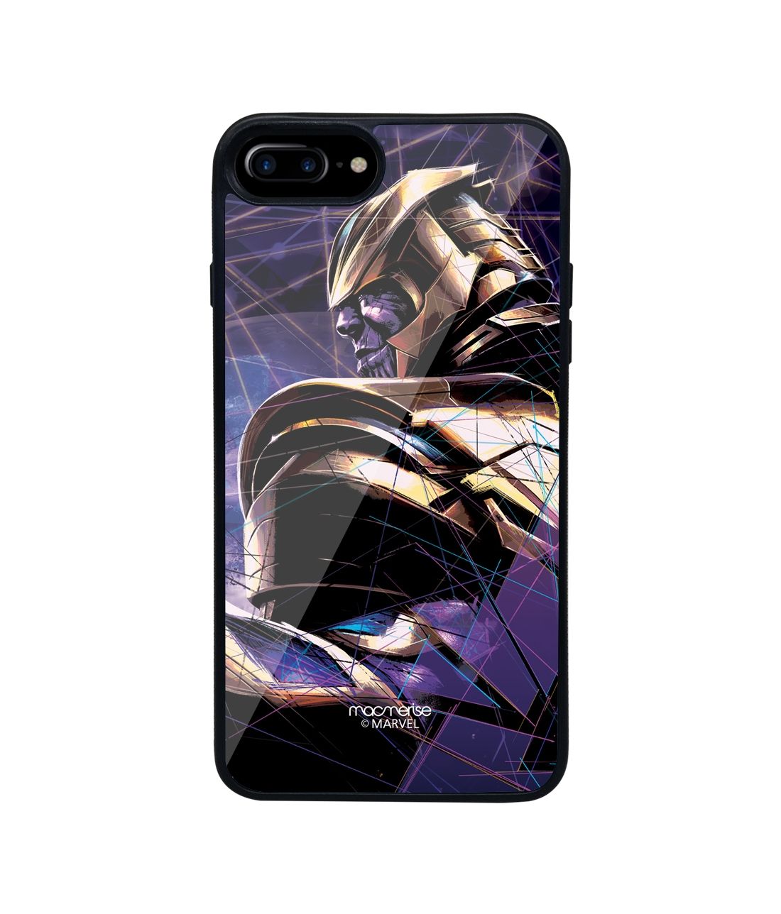 Thanos on Edge - Glass Phone Case for iPhone 7 Plus
