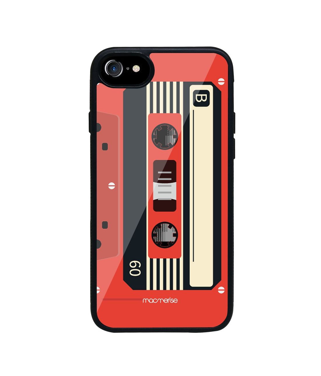 Casette Red - Glass Phone Case for iPhone 7