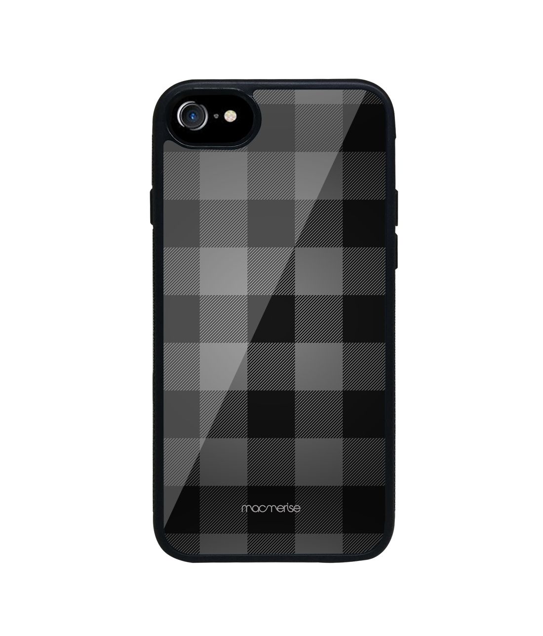 Checkmate Black - Glass Phone Case for iPhone 7