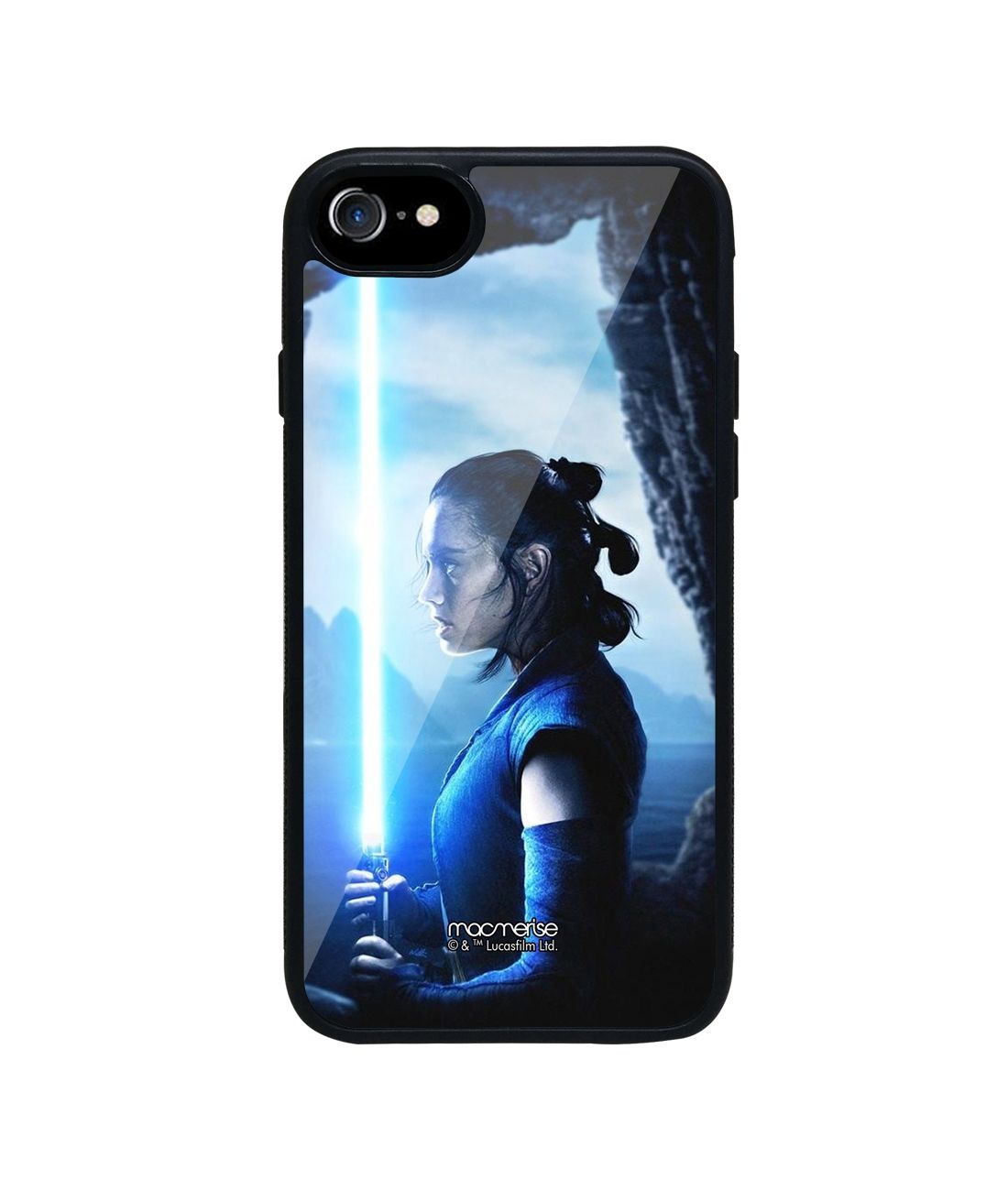 Light Saber Blue - Glass Phone Case for iPhone 7