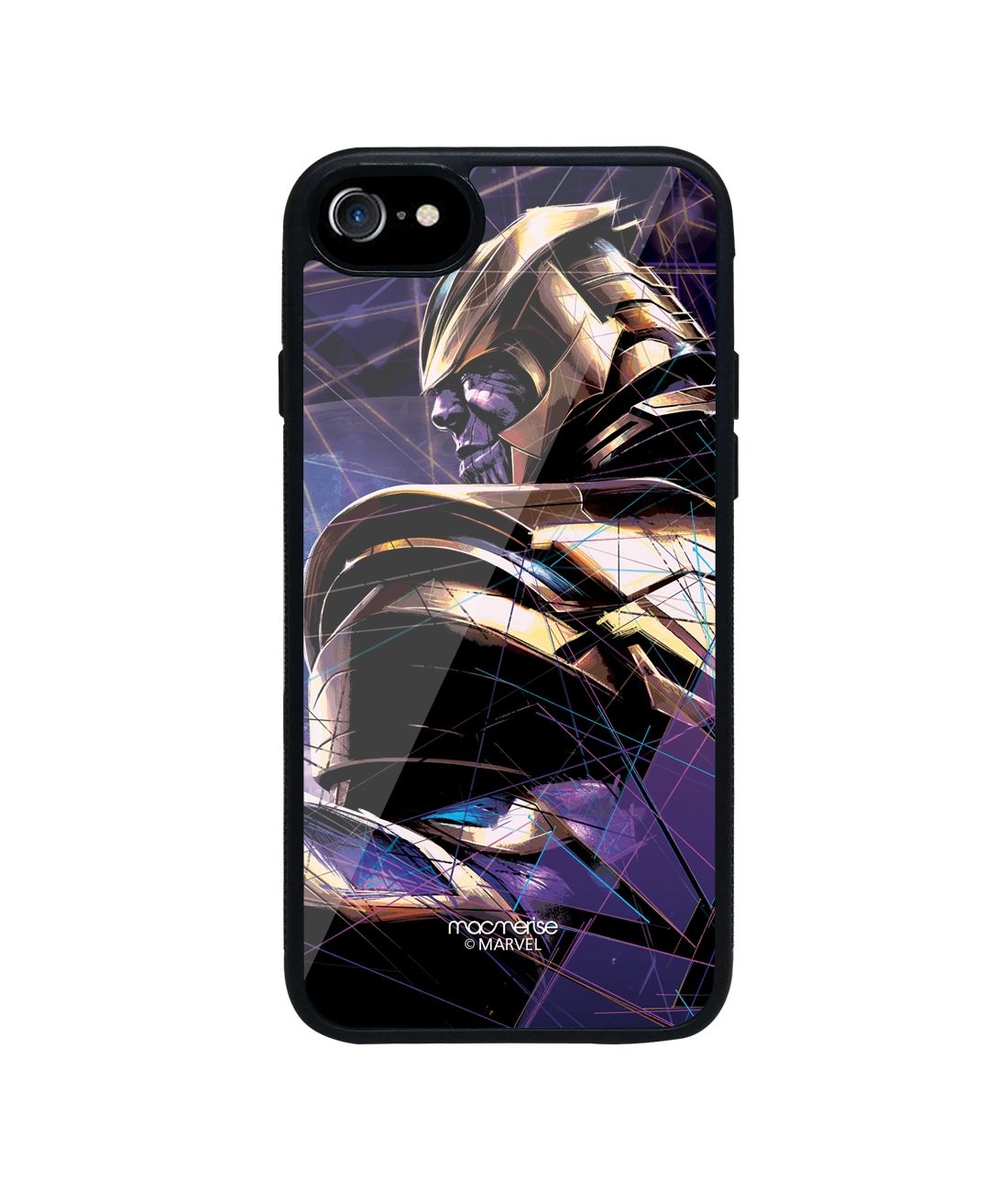 Thanos on Edge - Glass Phone Case for iPhone 7