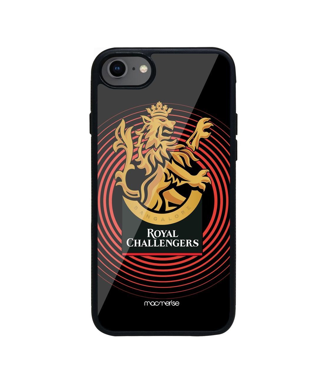 RCB Rings Pattern - Glass Phone Case for iPhone 8