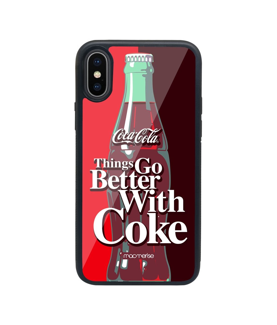 Go With Coke - Glass Phone Case for iPhone X