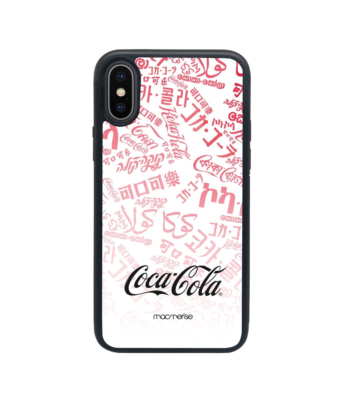 I Speak Coke White - Glass Phone Case for iPhone X