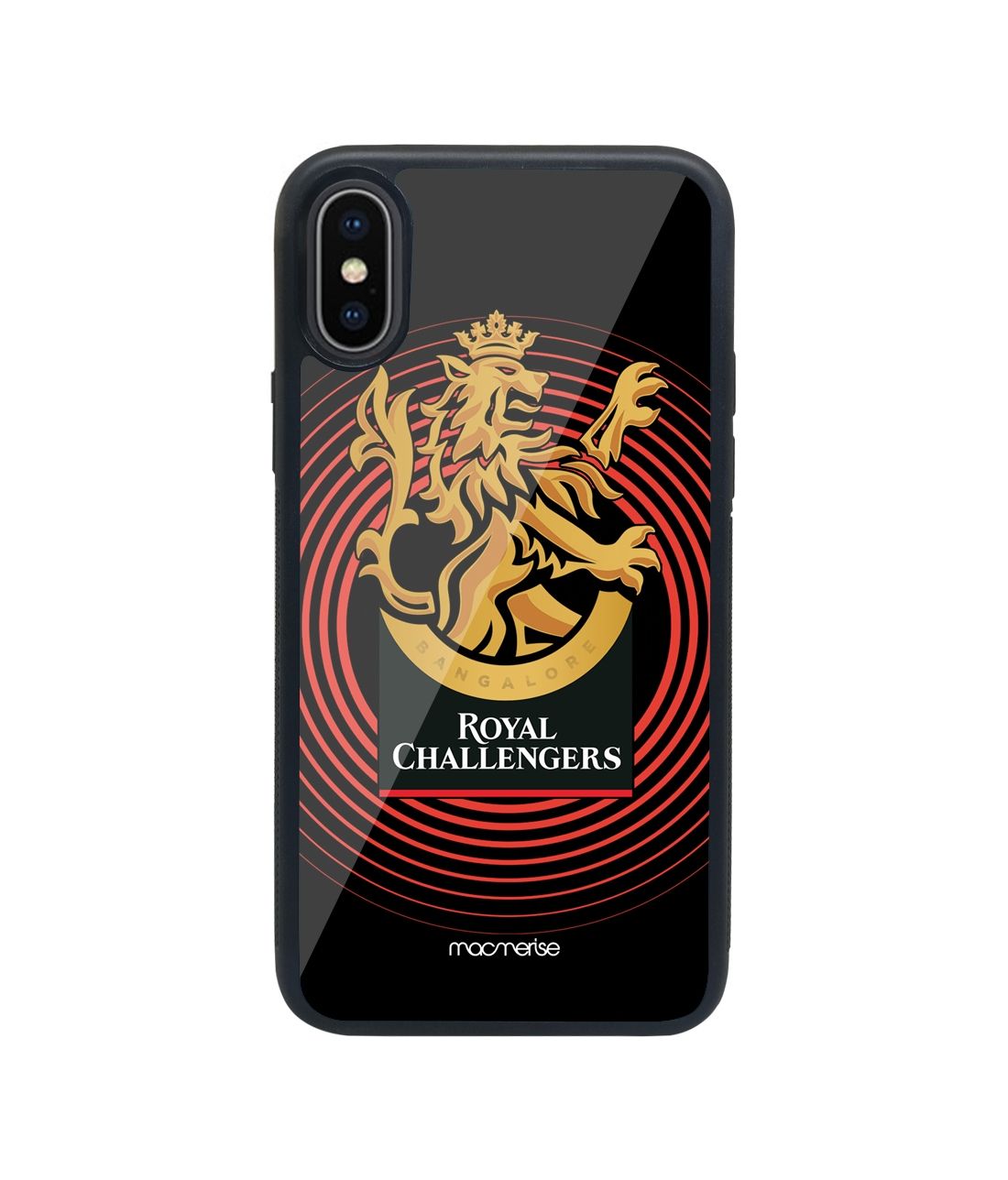 RCB Rings Pattern - Glass Phone Case for iPhone X