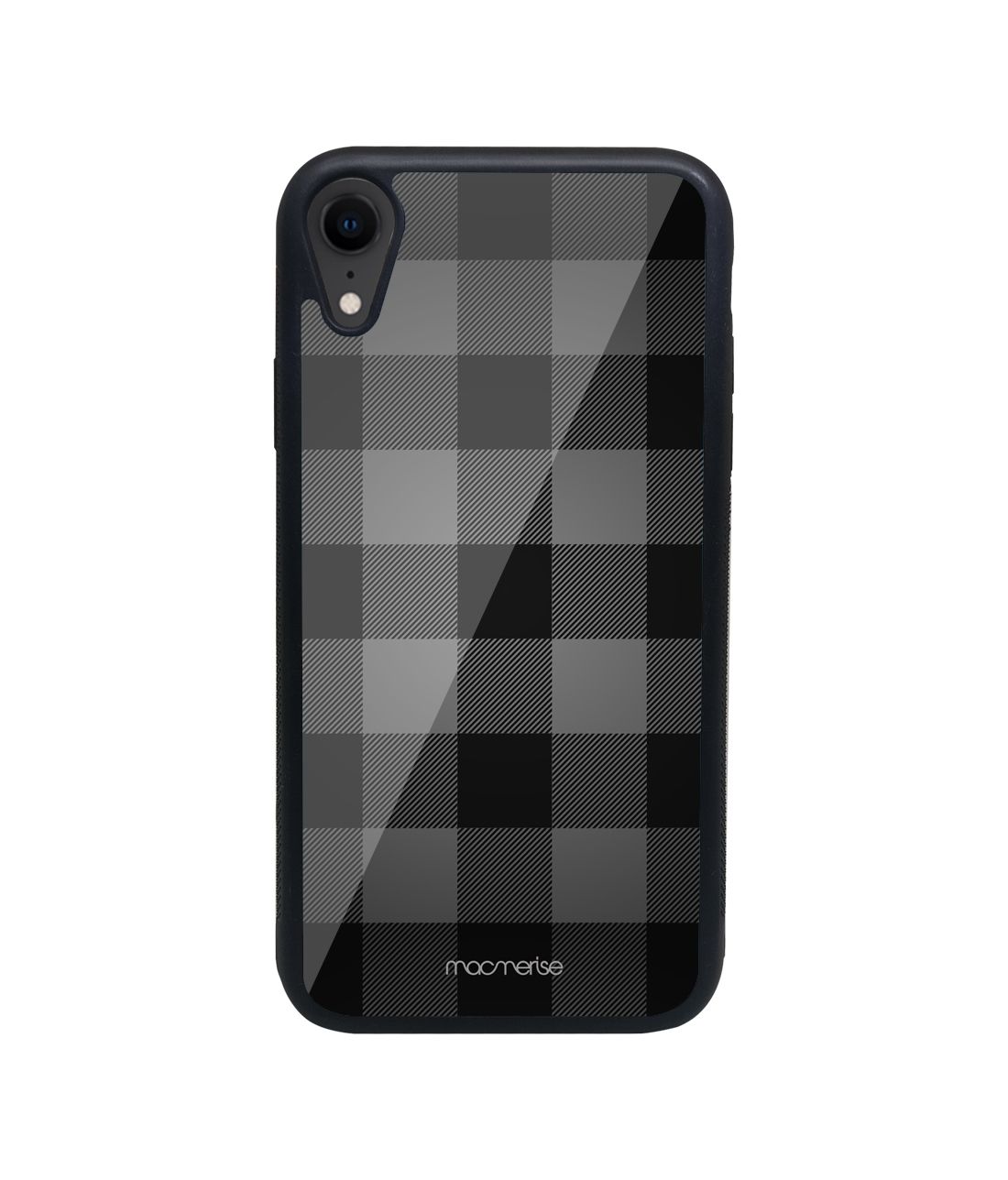Checkmate Black - Glass Phone Case for iPhone XR