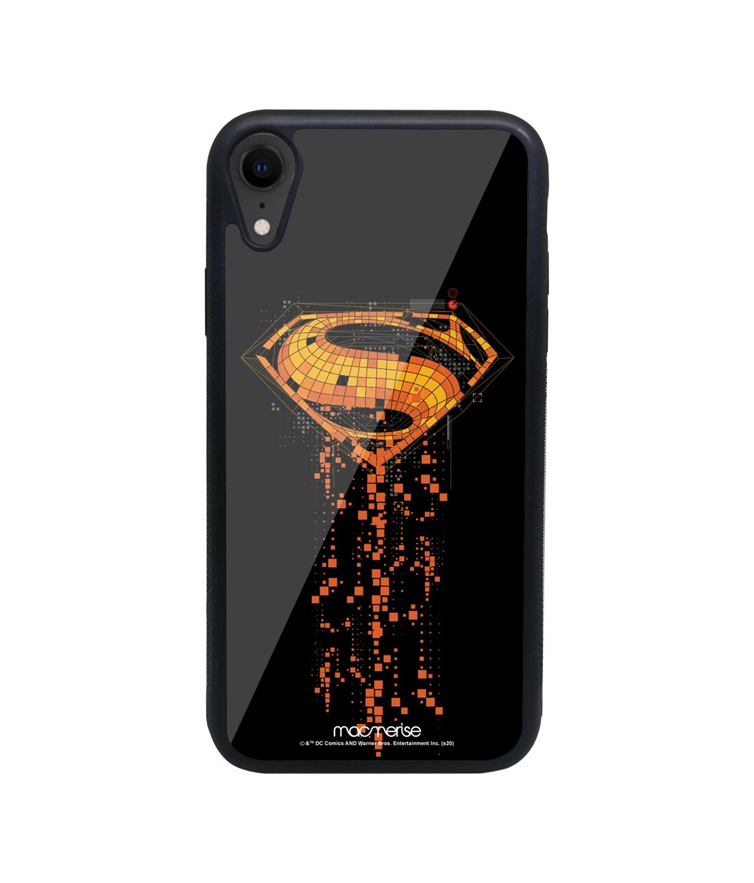 Superman Mosaic - Glass Phone Case for iPhone XR